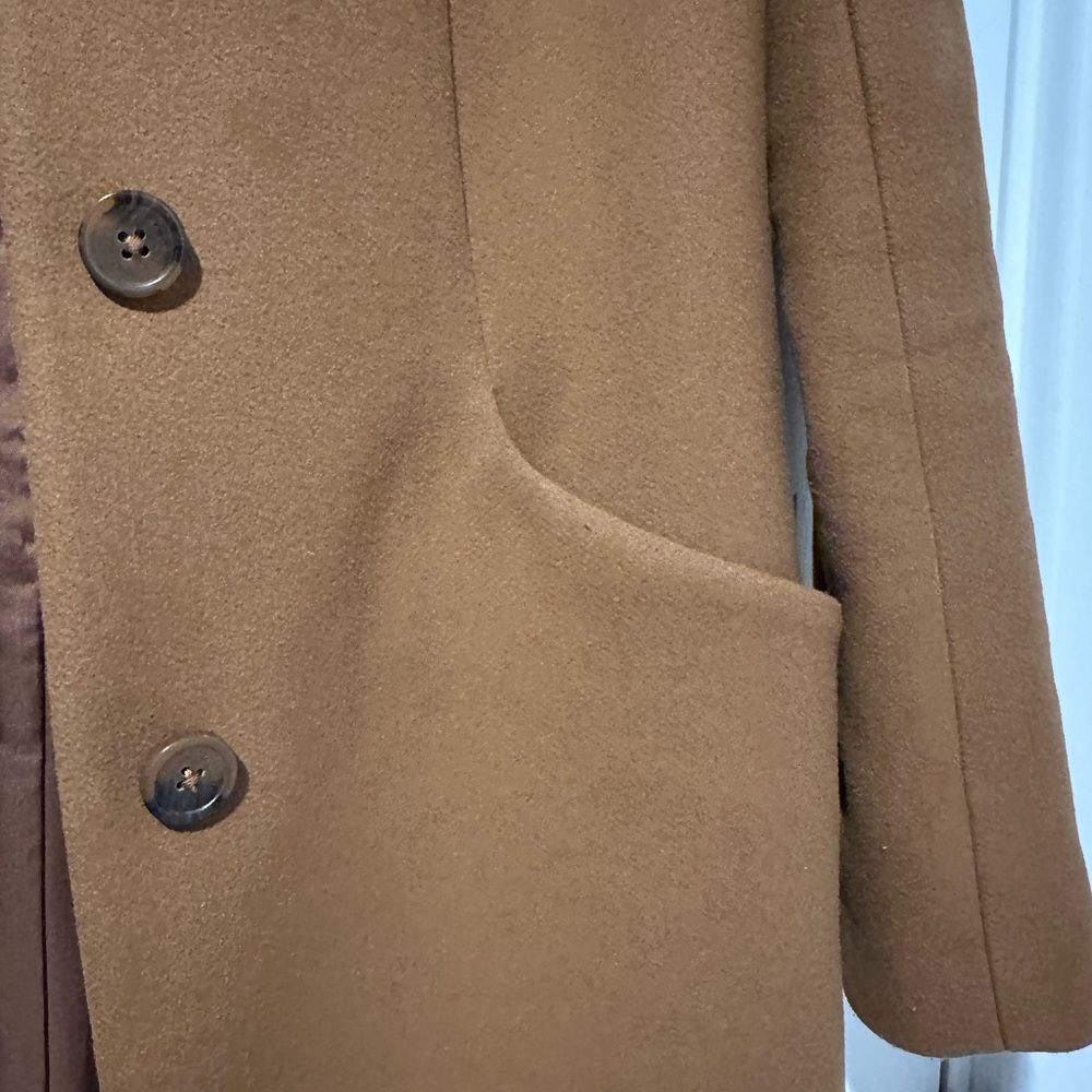 Aritzia Wilfred The Cocoon Coat - Luxe Wool Cashmere in Camel (Saville) - Picture 12 of 14